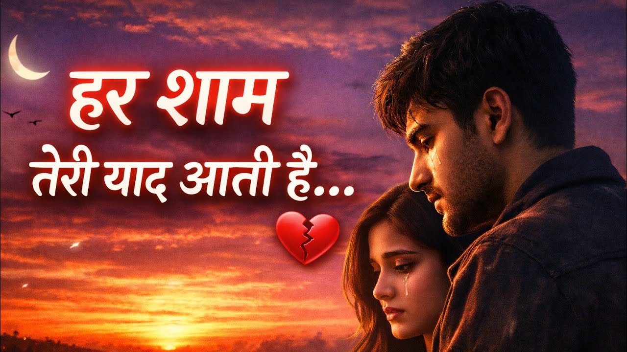 हर शाम तेरी याद आती है… 🌙💔 | Sad Hindi Song 2026 | Emotional Love Story Song