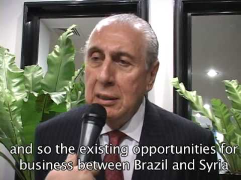 The Syrian head of state met with the Arab Brazilian Chamber's board on July 1st, 2010. The organization's president, Salim Schahin, comments.