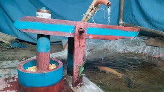 water powered pounder corn mill live