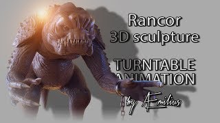 Rancor (Daily Sculpting Challenge 2019 - Day 10) turntable animation