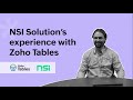 NSI Solution's Experience with Zoho Tables | Work Management Software