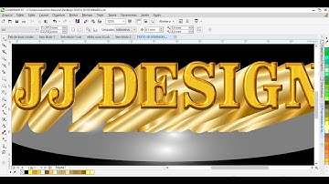 Como fazer texto Dourado 3D no CorelDraw X7 e X6