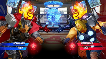 Thor & Dormammu VS Thor & Dormammu (Very Hard) - Marvel vs Capcom | 4K UHD Gameplay