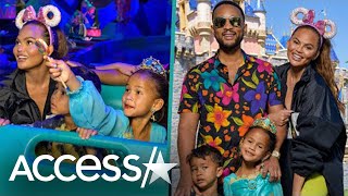 Chrissy Teigen \& John Legend Celebrate Luna's Birthday At Disneyland