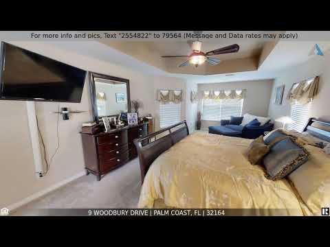 9 Woodbury Drive, Palm Coast, FL home video tour