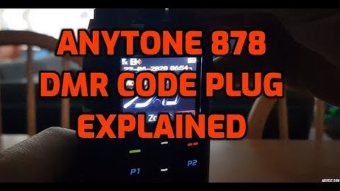 Anytone 878/868 Understand Zones and Channels