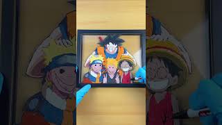 Pinté a Goku y todos sus hijos 😏