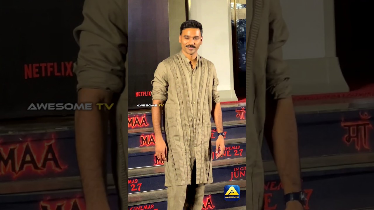 Dhanush at red carpet of special screening of Maa