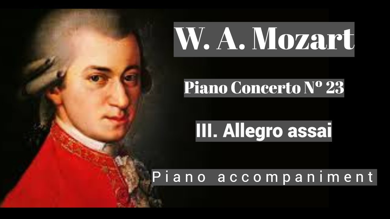 Mozart Piano Concerto Nº 23 III. Allegro assai Piano