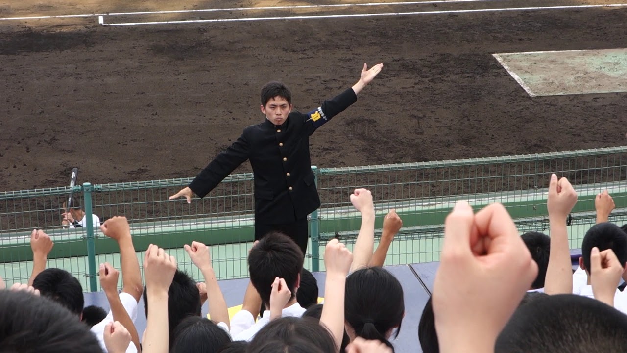 小倉高校　試合前　校歌（2015小倉・東筑定期戦）