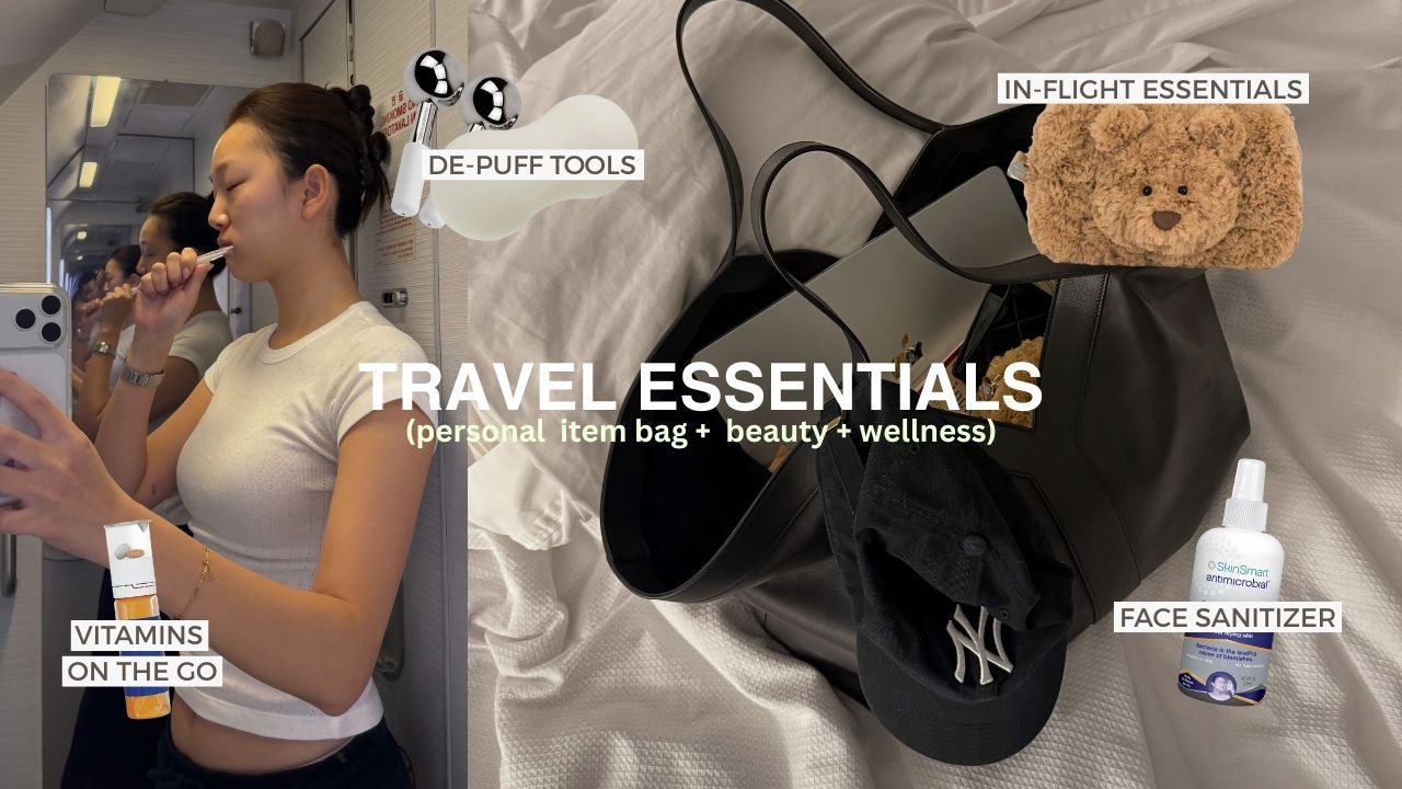 Everything I travel with as a model 🧳 (what's in my bag & beauty essentials)