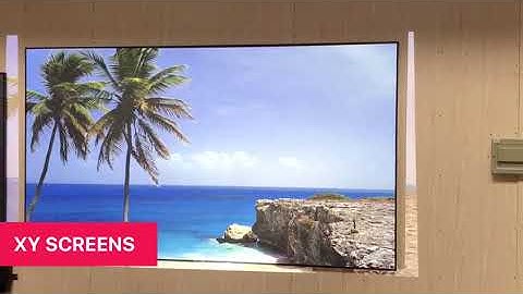 XYSCREENS 100 inch ALR projection screens for UST projector