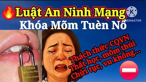 🔴 Nph TS Luật An Ninh Mạng Khóa Mõm Tuèn Nổ. Hôm nay Bem NS Việt Hương.