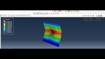Abaqus Tutorial Videos - Buckling with delamination in Abaqus
