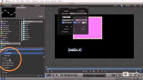Motion 5 104: Effects Particles and Replicators - 3 Library Preset Lists
