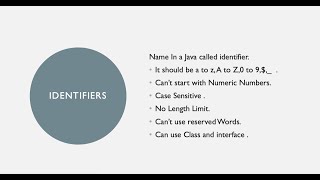 Identifiers Core Java  lesson 6#identifiers#corejava#javafullstack Net Worth