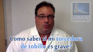 Como saber si mi torcedura de tobillo es grave
