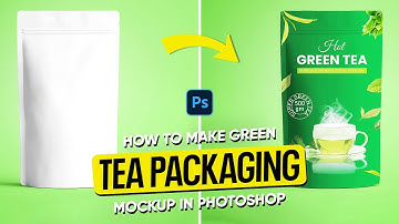 How to Make Green Tea Packaging Mockup in Photoshop | Photoshop Tutorial 2025 | Am Graphix