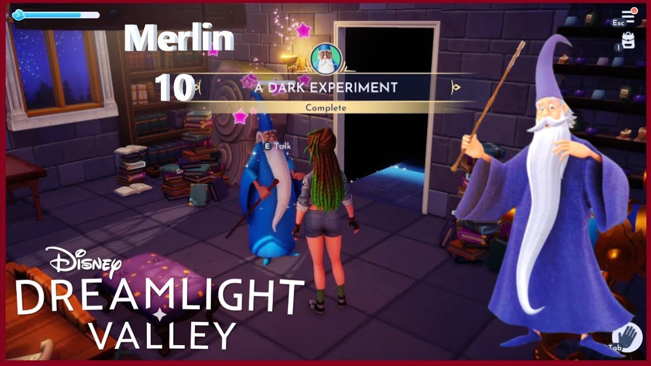 [Gameplay]🌈🏰*Disney Dreamlight Valley A DARK EXPERIMENT!* 🤎🎍Merlin
