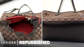 How A Burned Louis Vuitton Neverfull Bag Is Restored | Refurbished | Insider