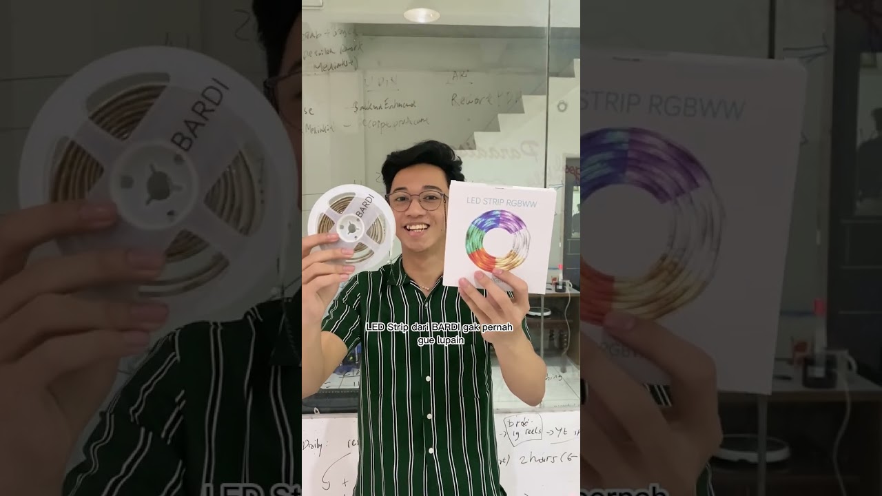 Kamar estetik dengan BARDI Smart LED Strip! 🥰 