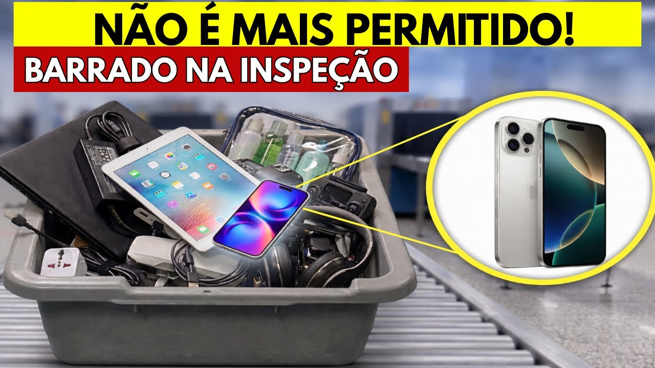 15 eletrônicos que serão apreendidos em aeroportos a partir de 2026