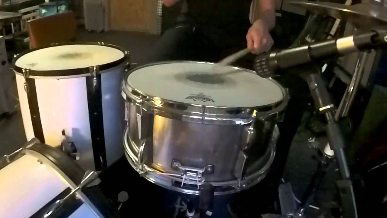 snare drum demo (heavily modified) 14"x6.5 vintage Tacton steel snare