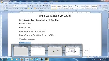 Lập trình vi điều khiển Phần 28 Lập trình LabVIEW với Arduino   YouTube