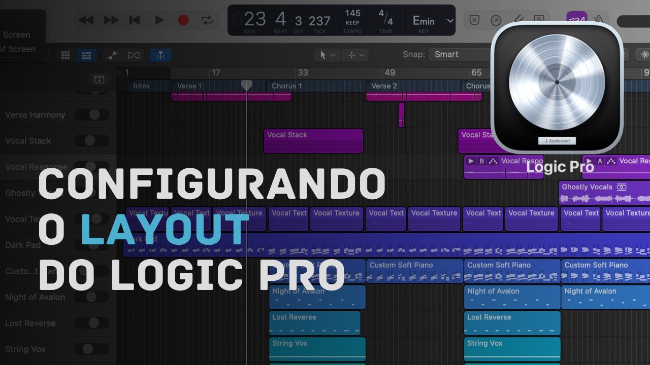 Customizando o display e a Control Bar do Logic Pro - YouTube