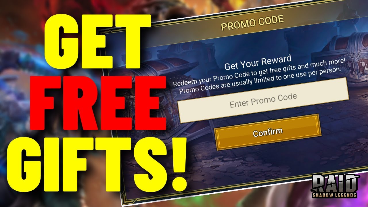 How To Redeem PROMO Codes! • RAID Shadow Legends YouTube