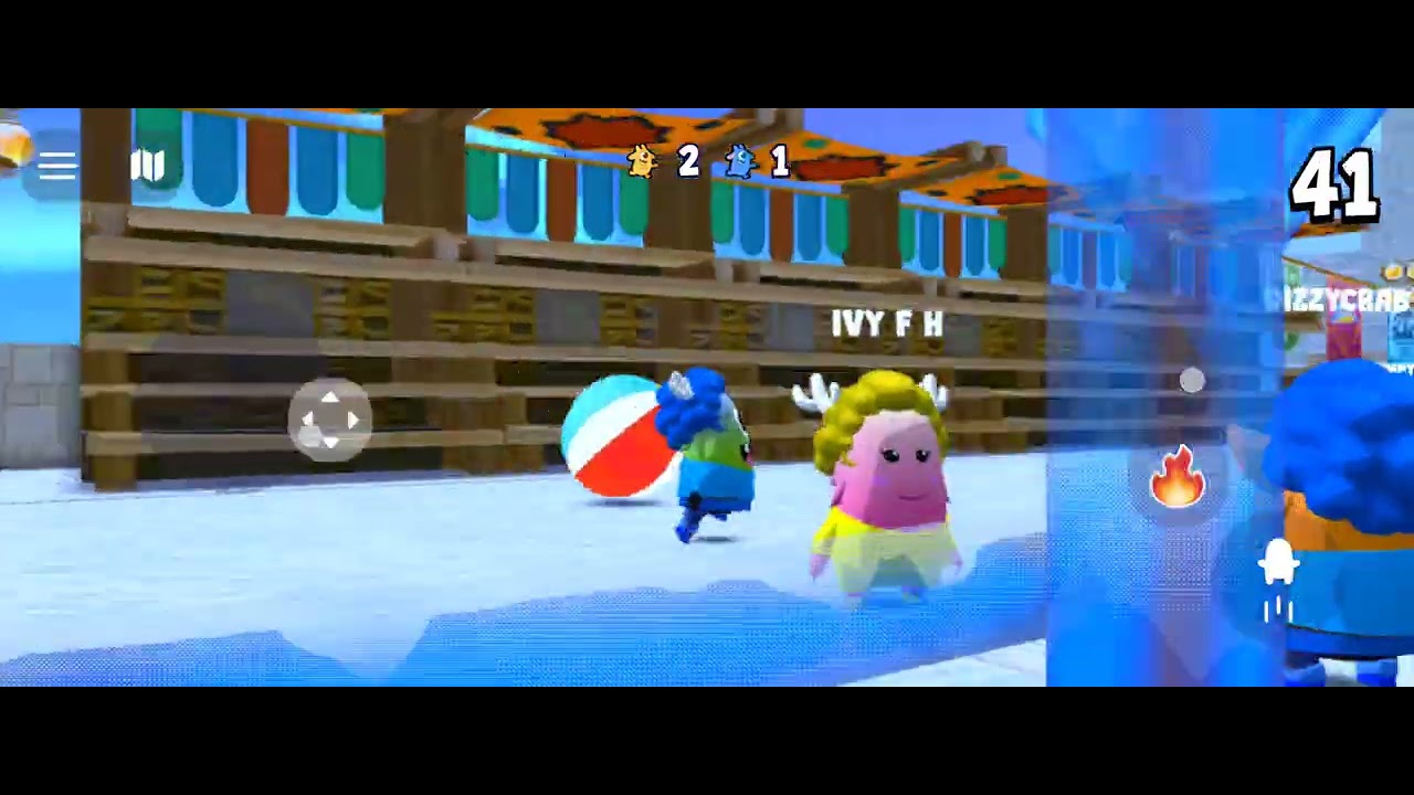 All in yellow vs blue teams in global playground game and funny games 