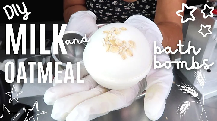 DIY Buttermilk and Oatmeal Bath Bombs at home! Get...