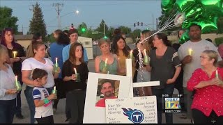 Family holds vigil for Corey Powers, one year after he was mysteriously shot