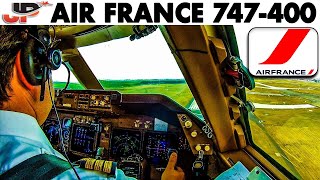 Piloting the Air France BOEING 747-400 into Paris