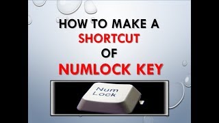 NUMLOCK को कैसे( ON & OFF ) करे बिना NUMLOCK KEY PRESS किये IN HINDI