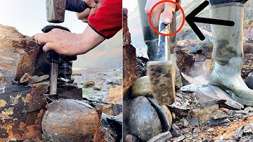 Fossil Hunter Examines Limestone Rocks for Fossils! | Fossil Hunter