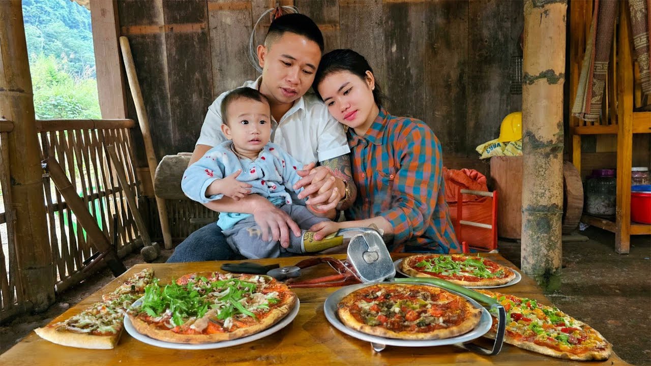 How to Make Pizza at Home - Family Favorite Dish | Trieu Thi Thuy