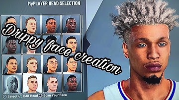 *New* Best drippy 💧face creation tutorial in Nba2k20 look like a DRIBBLE GOD