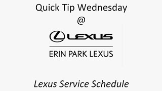 Lexus Service Schedule | Erin Park Lexus