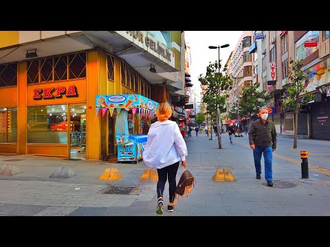 Şirinevler Meydan, Mahmutbey Caddesi. Yürüyüş turu 4K