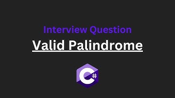 Valid Palindrome - Leetcode 125 - C#