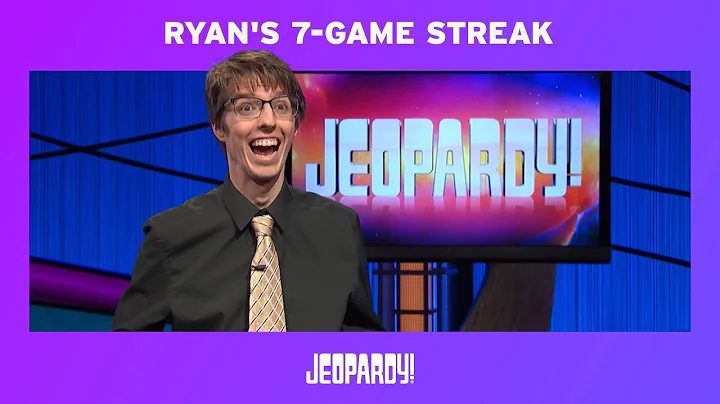 Jeopardy! Ryan's 7-Game Streak | JEOPARDY!