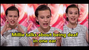 What disability does Millie Bobby Brown have?