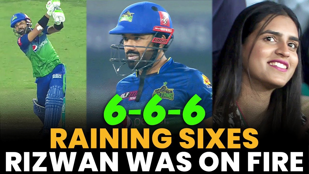 M Rizwan Was on Fire | 6 - 6 - 6 | Multan Sultans vs Karachi Kings ...
