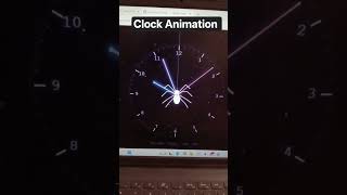 Clock Animation using html css and java #coding #pythonanddjangofullstackwebdeveloper