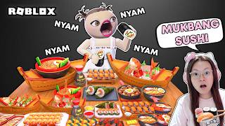 ASMR Mukbang of the Best Sushi Ever ?!! [Roblox Indonesia]