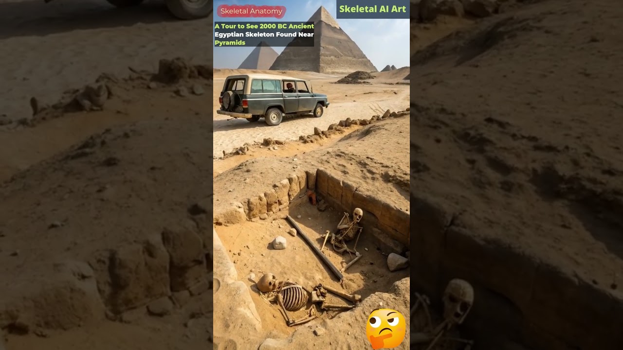 Animation of Ancient Egyptian Skeleton | Skeletal AI Art | 111