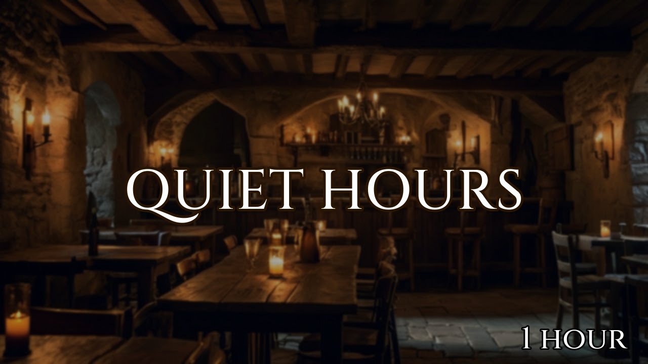 Quiet Hours in a Medieval Tavern 🍺 | Focus & Background Ambience (1 Hour)