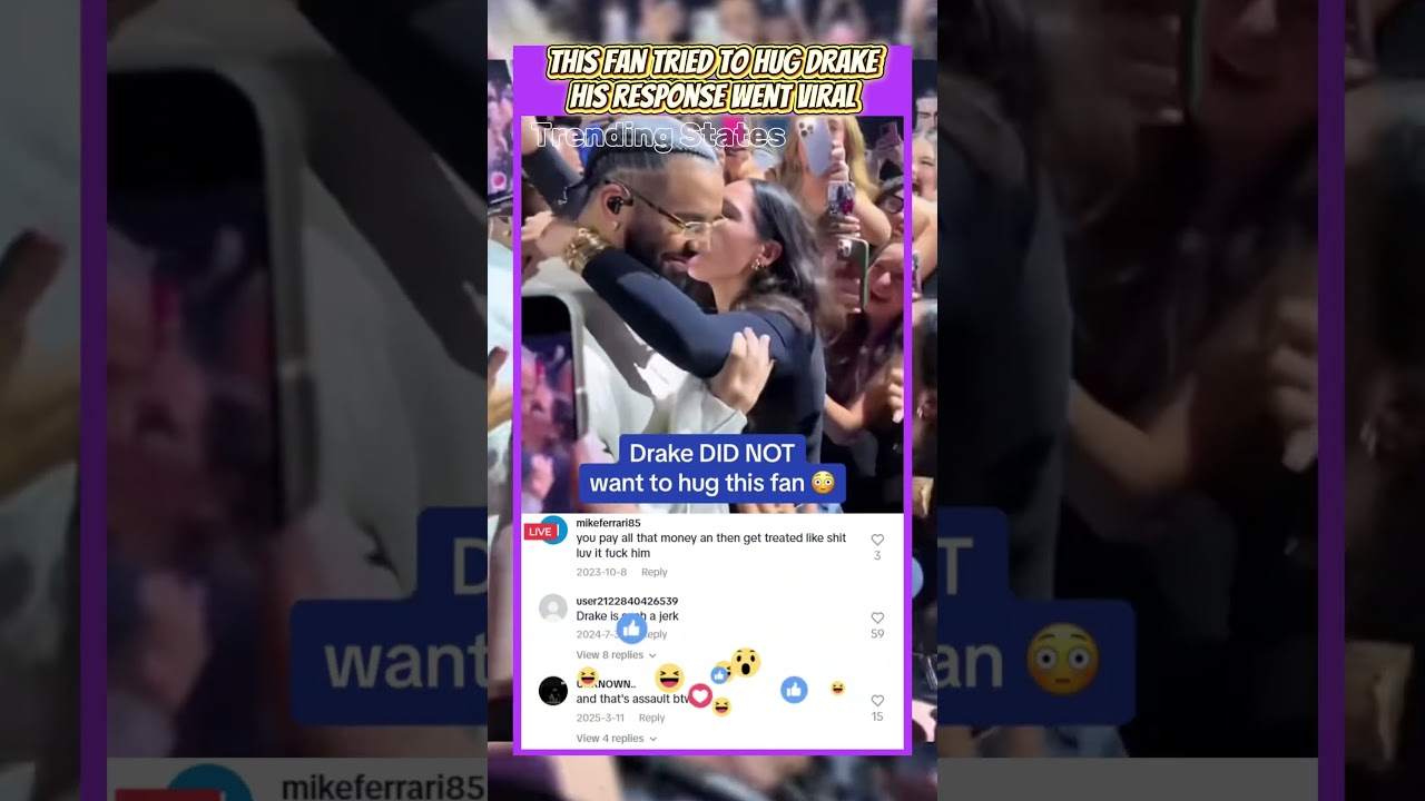 This Fan Tried to Hug Drake — His Response Went Viral 