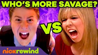 Sam Puckett vs. Nevel Papperman 😈 Who's More Savage? | iCarly